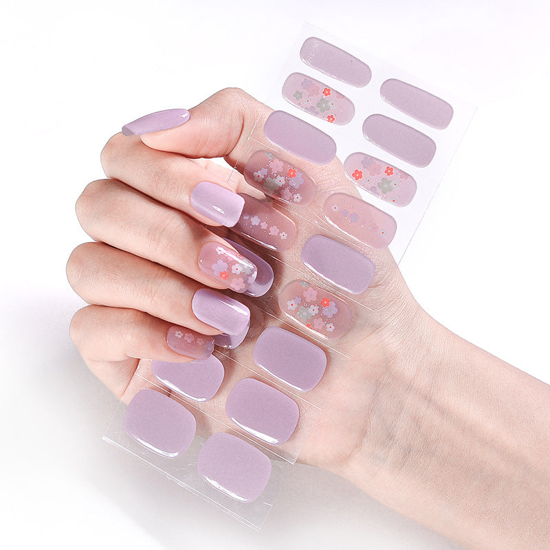 Semicured UV gel nail sticker kit JK219