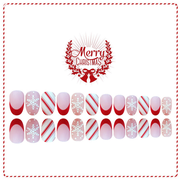 24pcs/Set Press On Nails JB974