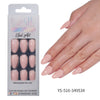 32 Pcs Aurora fine flash short almond manicure