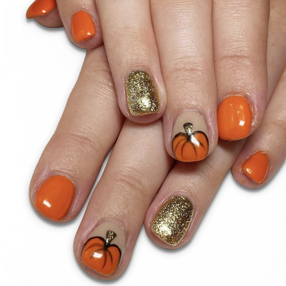 Sprinkled gold powder pumpkin