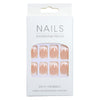 Minimalist short French fake nails