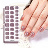 26 finger solid color cat eye no-bake manicure sticker
