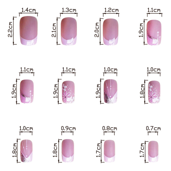 24pcs/Set Press On Nails
