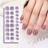 26 finger solid color cat eye no-bake manicure sticker