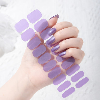 Semicured UV gel nail sticker kit