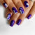 Starry sky deep purple flash halloween