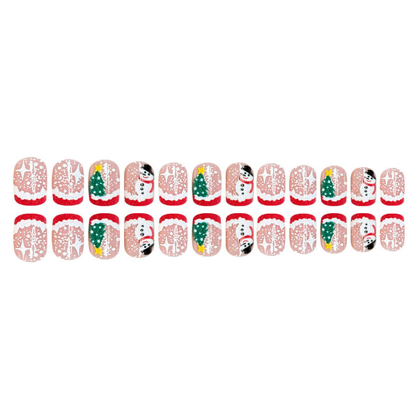 24pcs/Set Press On Nails JB1004