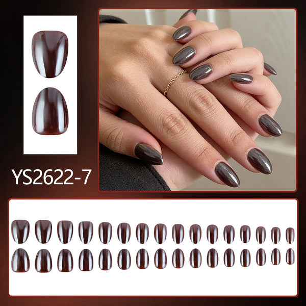 Placage marron foncé 32 pièces