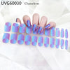 UV gel nail sticker semi-cured