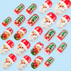Santa Claus Gingerbread Man press on nail