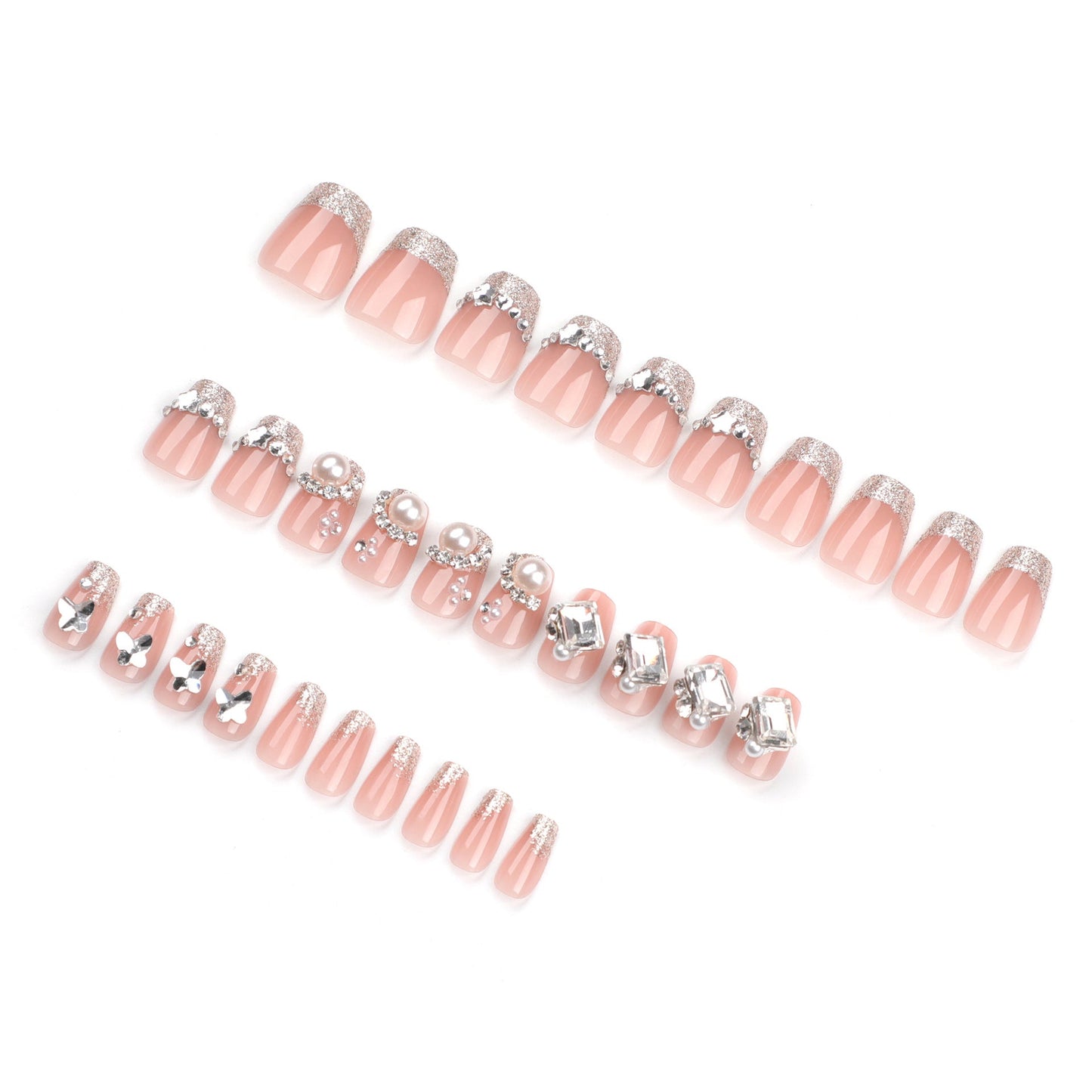 24pcs/Set Press On Nails GN024