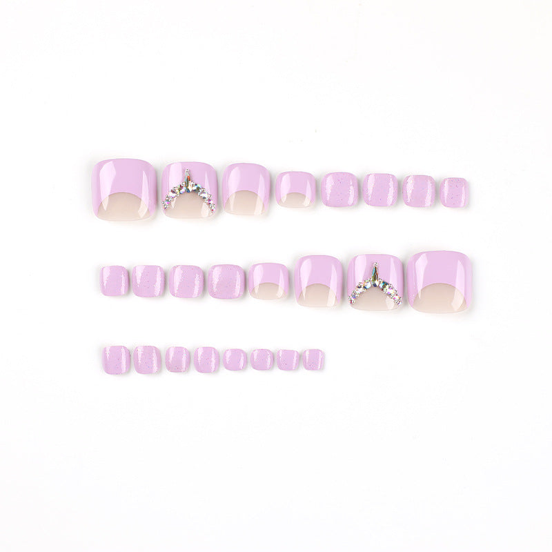 Press On Toe nails Set 24pcs/set JP2338