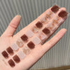 Semi-cured gel uv strips short nails 62DT