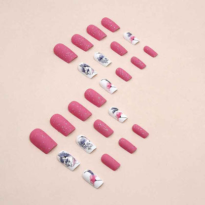 24Pcs press on nail W1387