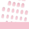 Silver glitter French