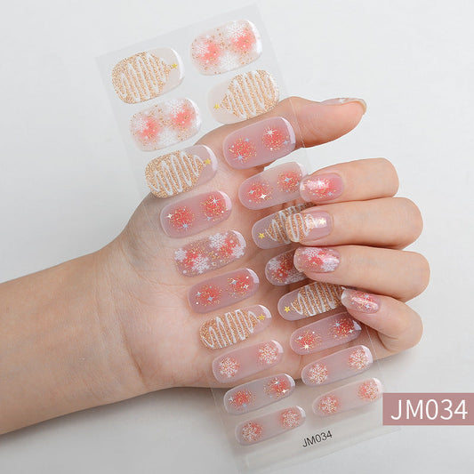 Semi-Cured Gel Nail sticker JM034（20PCS）