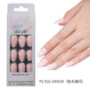 32 Pcs Aurora fine flash short almond manicure