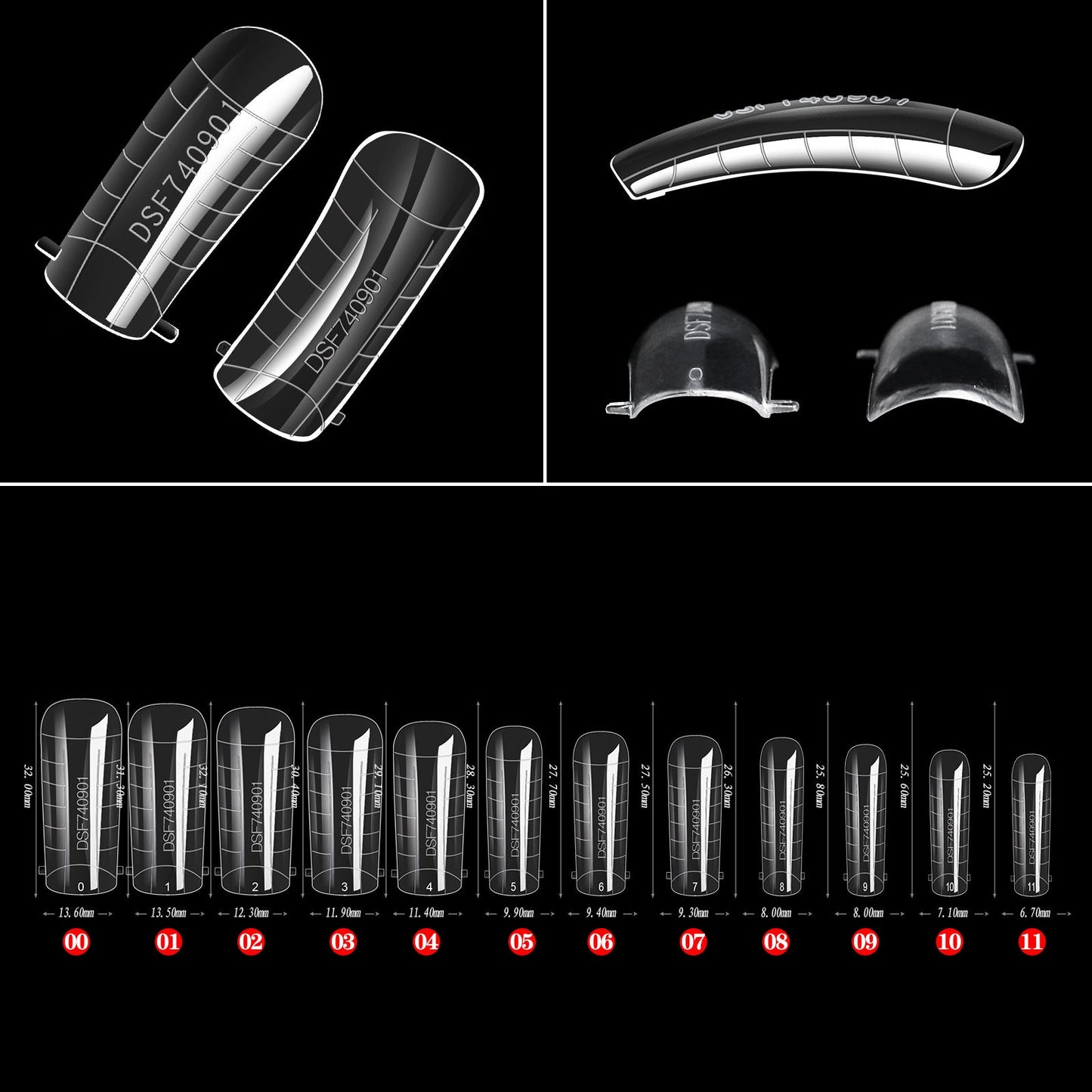 Nail Dual Forms for Poly Nail Gel