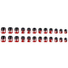 Luminous skull red blood drops ombre