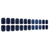 Dark blue leopard print press ons
