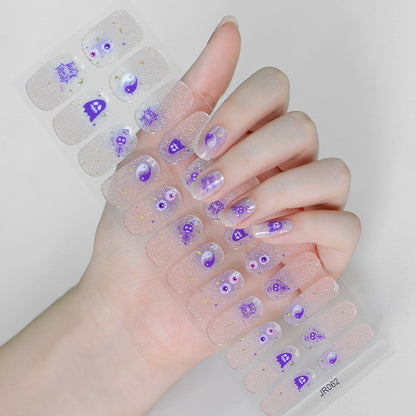 Semicured UV gel nail sticker kit