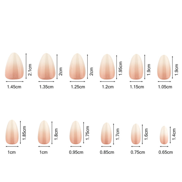 240 pieces of boxed ballet square fake nails