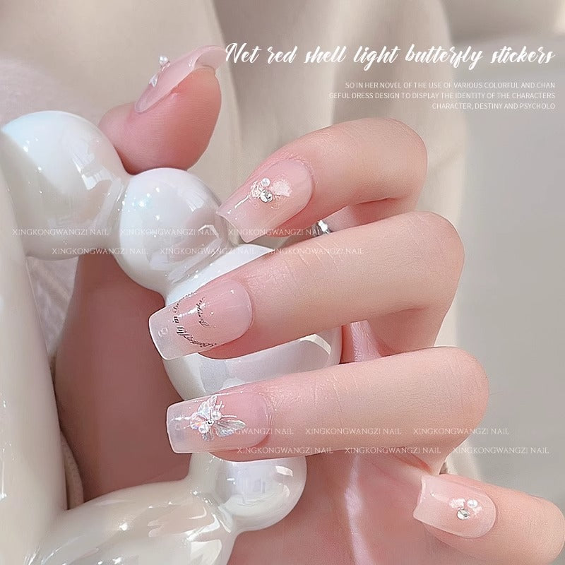 Shell Light Butterfly Nail Sticker