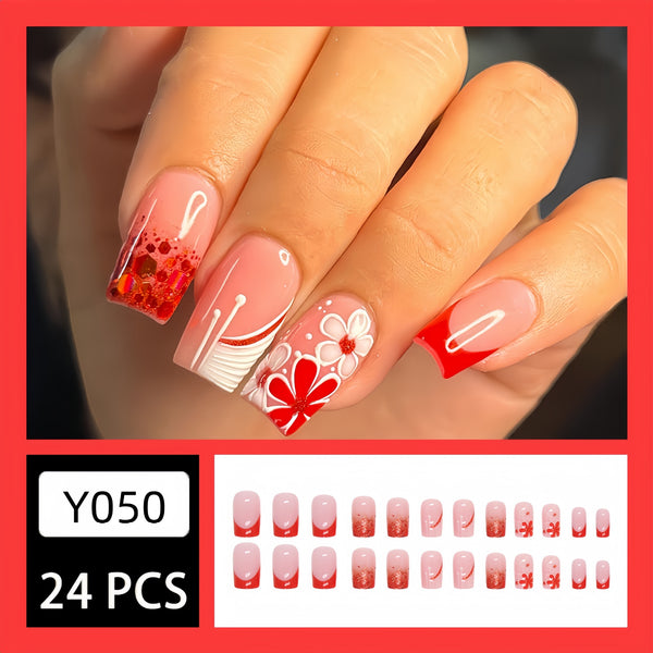 24pcs/Set Press On Nails