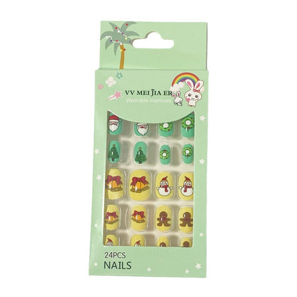 Mini Press On Nails For Kids 24 Pcs JIA-299