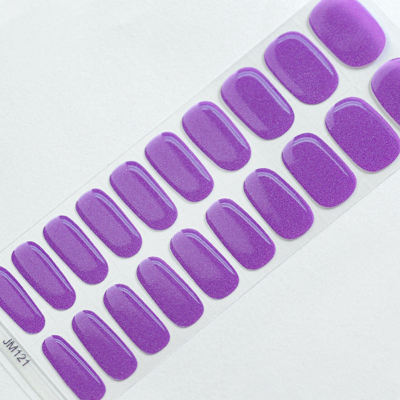 Semicured UV gel nail sticker kit