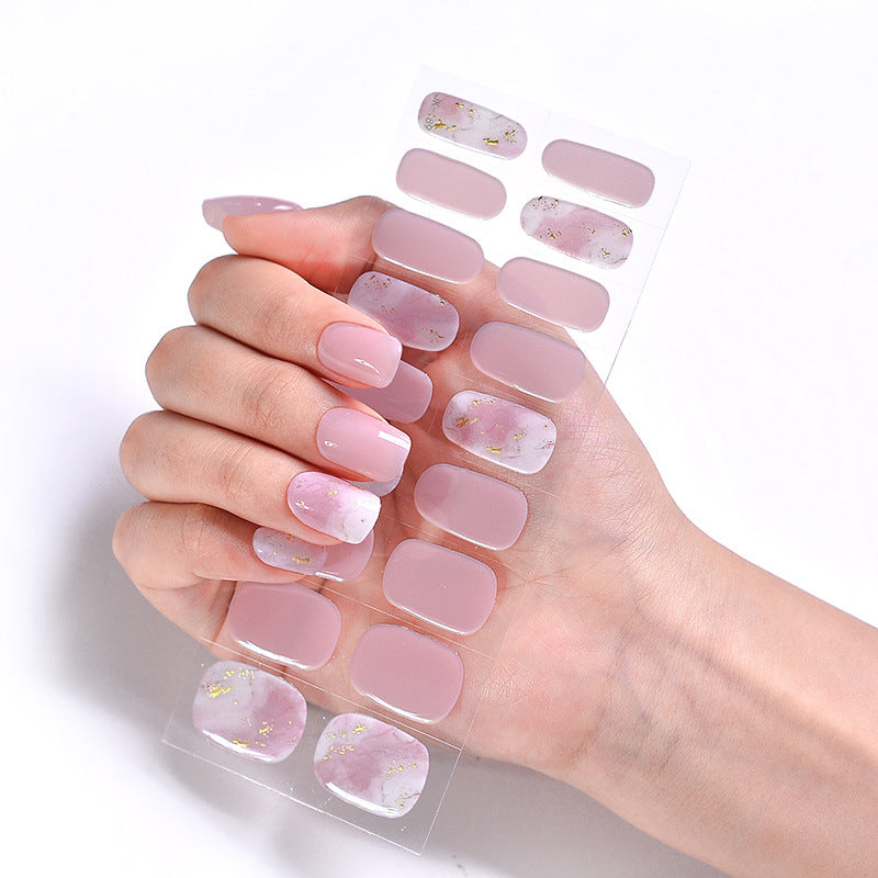 Semicured UV gel nail sticker kit JK189