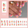 12 Sizes-24 Pcs Press On Nails C369