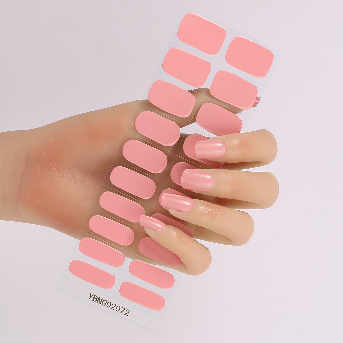 Semicured UV gel nail sticker kit