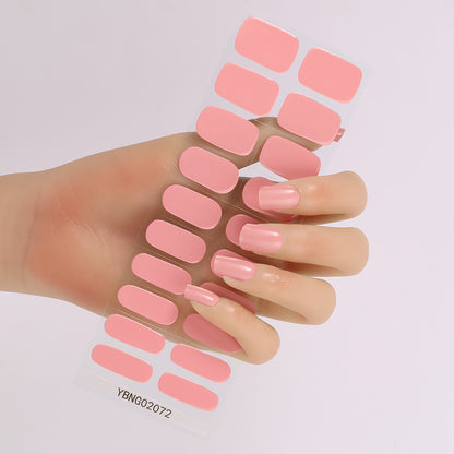 Semicured UV gel nail sticker kit