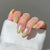 Ombre of 30 almond nail pads