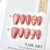 30 pcs cherry blossom gilt peach powder cat eye