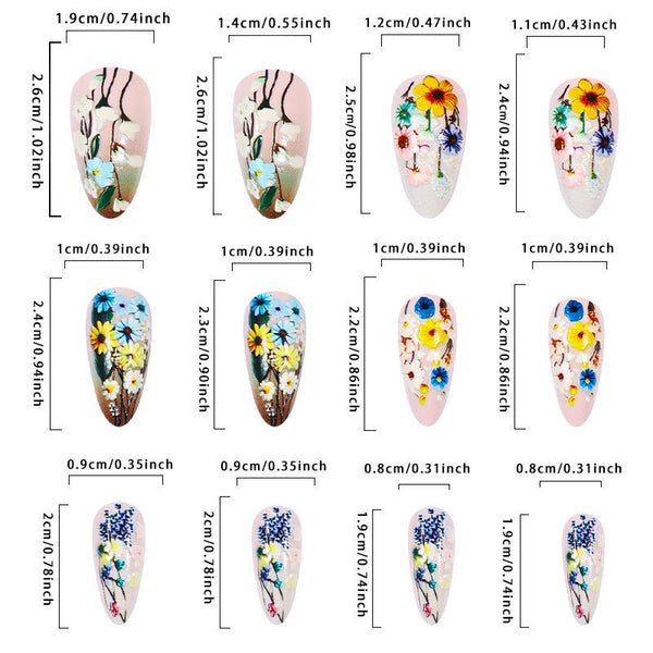 24pcs/Set Press On Nails