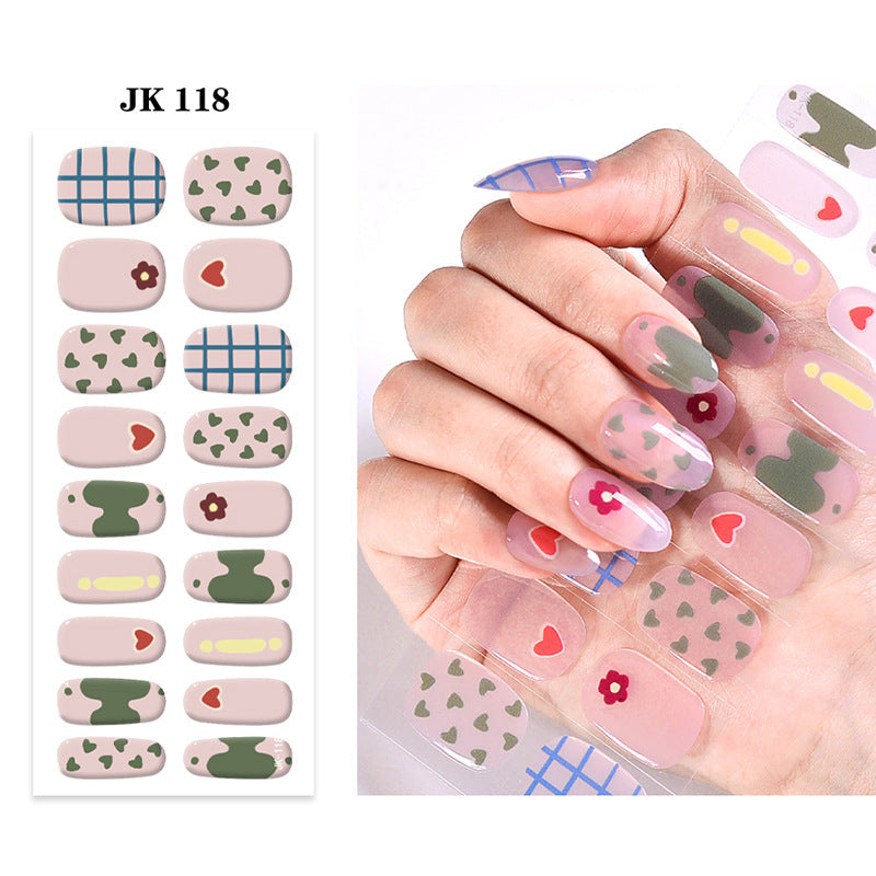 Semi-Cured Gel Nail sticker JK-118