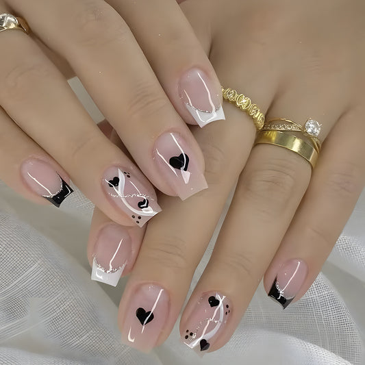 Valentines Day Style fake nails