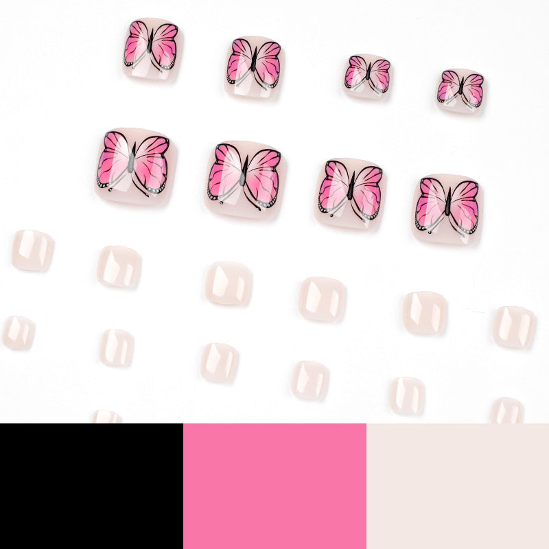 Press On Toe nails Set 24pcs/set JP1665