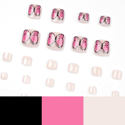 Press On Toe nails Set 24pcs/set JP1665