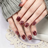 26 finger solid color cat eye no-bake manicure sticker