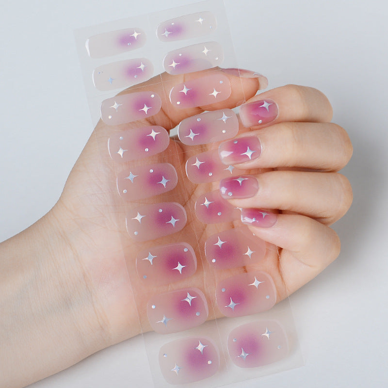 Semicured UV gel nail sticker kit JK322