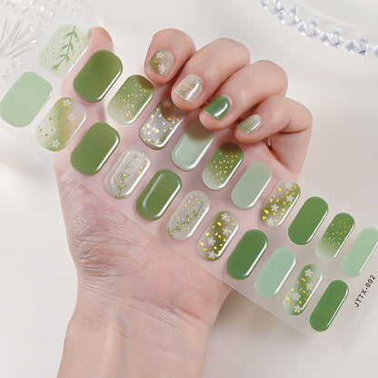 Semicured UV gel nail sticker kit JTTX-002 (22 fingers)