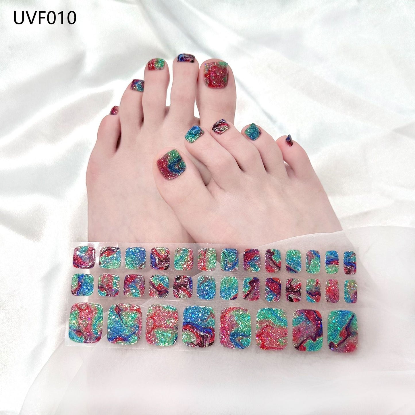 Pedicure Gel Nail Strips UVF010