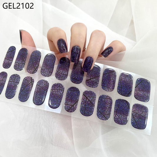 Semicured UV gel nail sticker kit GEL2102