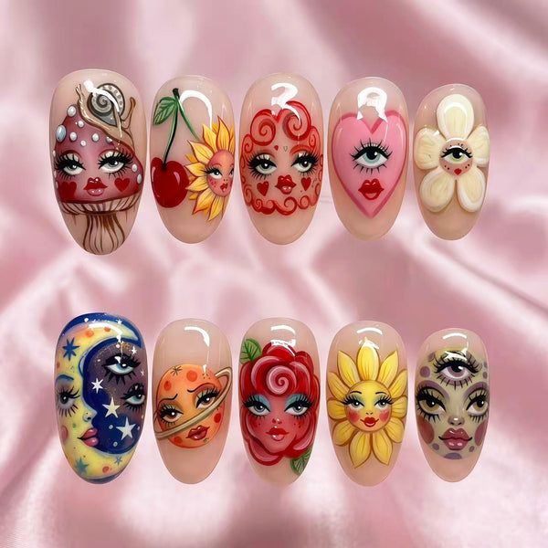 30Pcs Grotesque Face Painting