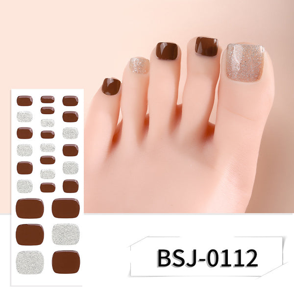 Bandoulières de gel à pédicure