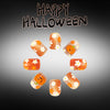 Orange glitter flowers cute pumpkin