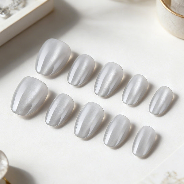 Silver gray cat eye 32 pieces